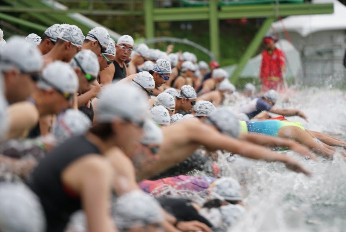 Schwimmstart der Challenge Taiwan