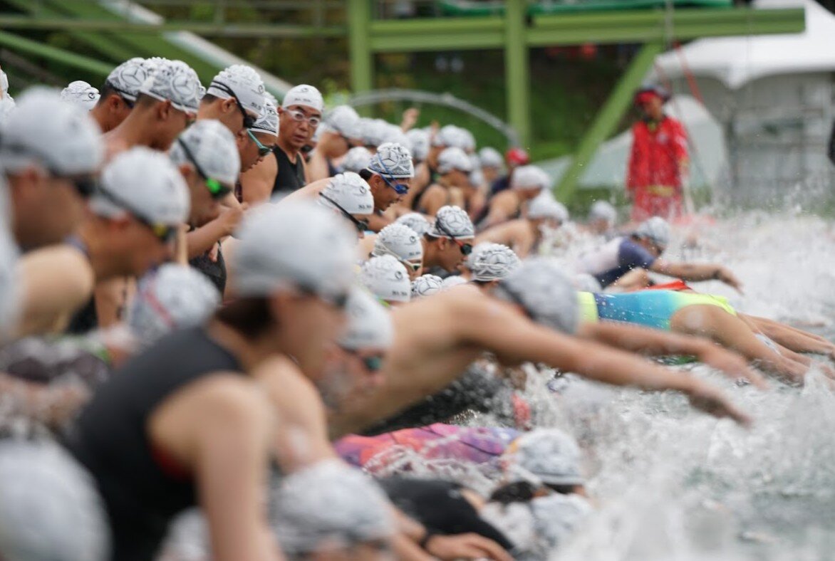 Salida natación del Challenge Taiwan