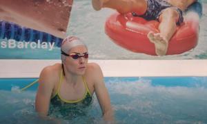 How did Lucy Charles prepare for the Olympic Swimming Trials?
