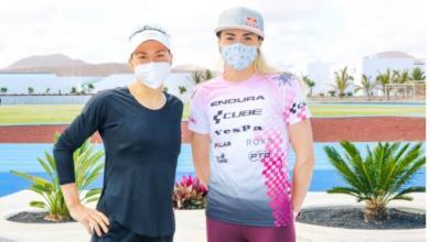 Lucy Charles y Anne Haug en el Club La Santa