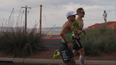 Lionel Sanders y Sam Long en el IRONMAN 70.3 St. George