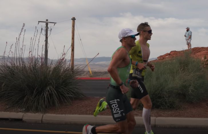 Lionel Sanders and Sam Long at IRONMAN 70.3 St. George