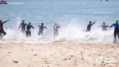 video the mixed relays of the Lisbon World Cup