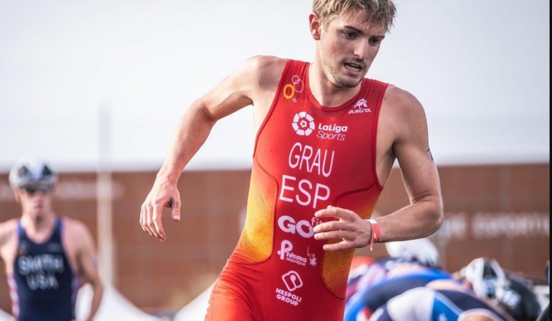 Genis Grau tercero en la Copa del mundo de triatlón de Lisboa