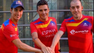 A equipe espanhola de triatlo para os Jogos Olímpicos de Tóquio 2020