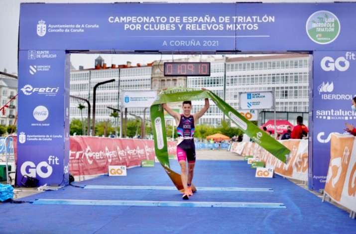 Cidade de Lugo Fluvial gana el Campeonato de #España de #Triatlón por Relevos Mixtos