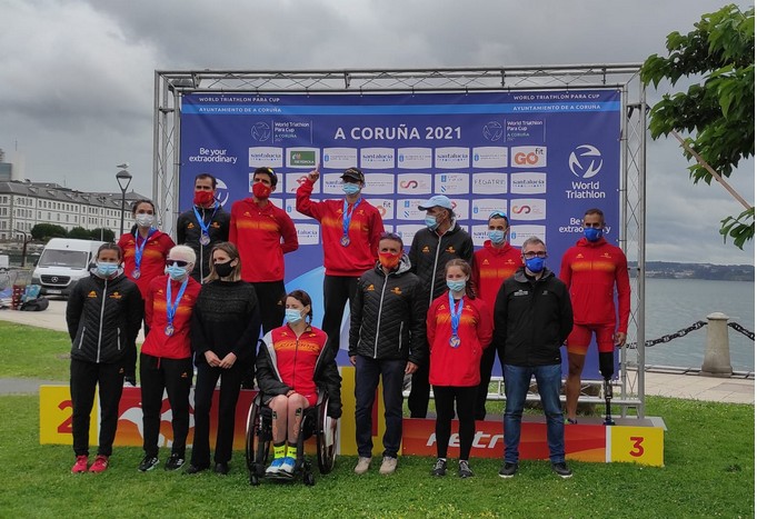 Éxito de la paratriarmada en la Copa del Mundo de Paratriatlón de A Coruña