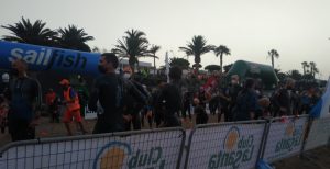 IRONMAN Lanzarote 2021 age group departure video