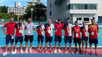 die spanische Triathlon-Delegation in Tokio