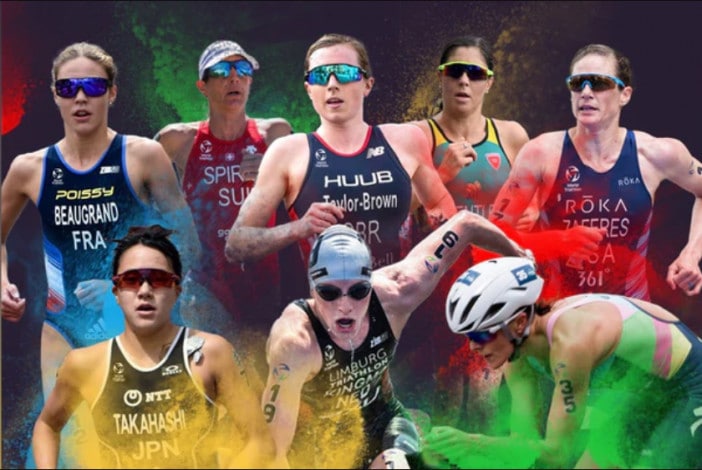 Anteprima femminile della gara di triathlon dei Giochi Olimpici di Tokyo