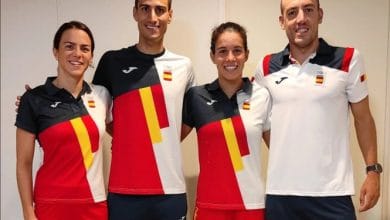 Spanish team in the mixed relay triathlon tokyo 2020