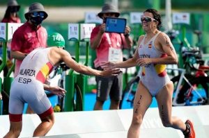 Spagna decima nel triathlon a staffetta mista di Tokyo 2020