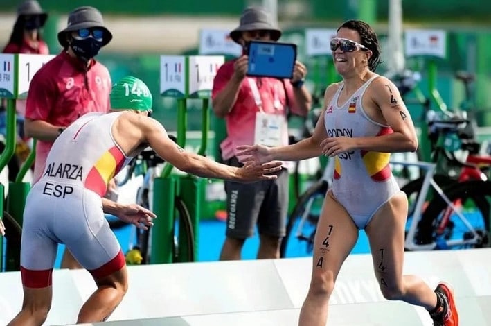 Spain tenth in the Tokyo 2020 Mixed Relay Triathlon