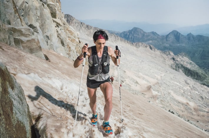 Oihana Kortazar record ascent and descent aneto