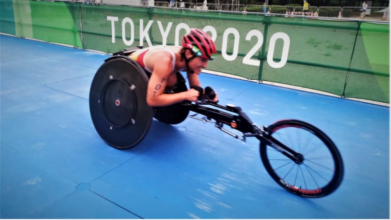 Eva Moral medalha de bronze no Paratriathlon Olímpico