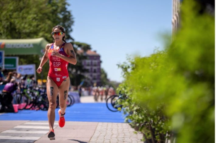 C'est l'équipe espagnole au championnat d'Europe de triathlon à Valence