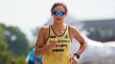 Sara Pérez y Emilio Aguayo ganan el Triatlón de Frómista