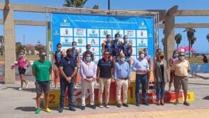 A Cidade de Lugo Fluvial feminino e o masculino da Universidade de Alicante vencem o Campeonato Espanhol de Triatlo de Revezamento 2021