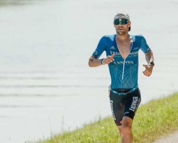 Patrick Lange encabeçando o Challenge Salou