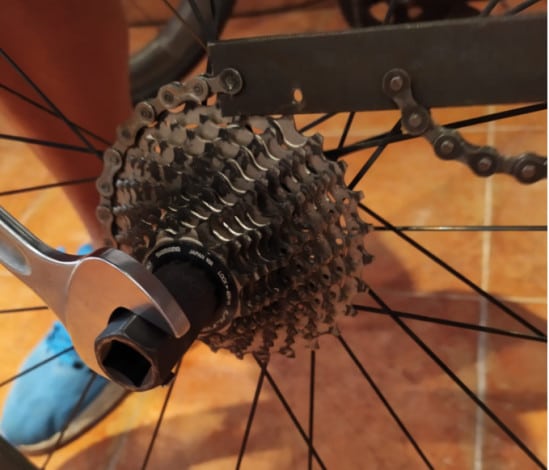 Démontage de la cassette du vélo