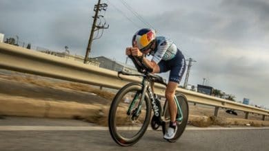 a triathlete in Challenge Salou