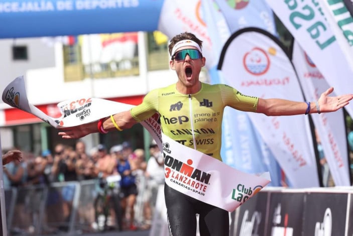 Daniel Baekkegard all'IRONMAN 70.3 Lanzarote