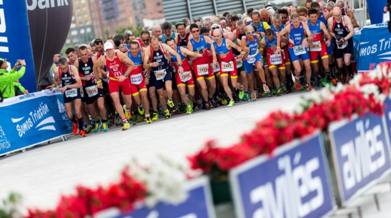 FETRI / Departure of the duathlon in Avilés