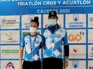 FETRI / Pello Osoro und Marta Borbón Meister von Spanien im Triathlon Cros