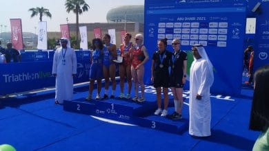 Podio FETRI/paratriathlon Abu Dhabi