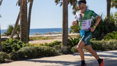 Lionel Sanders wins the IRONMAN 70.3 Indian Wells