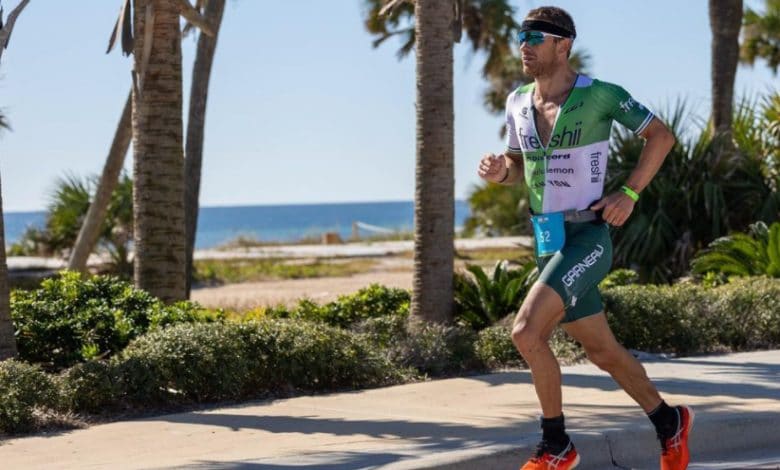 Lionel Sanders wins the IRONMAN 70.3 Indian Wells