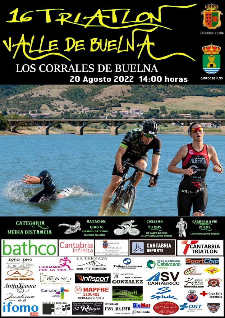 Cartaz do Triathlon do vale de Buelna