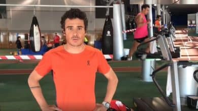 Javier Gómez Noya entrena en el CAR de Sierra Nevada