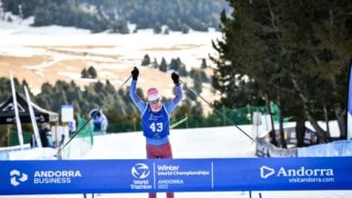 Franco Pesavento y Daria Rogozina campeones del Mundo de Triatlon de Invierno