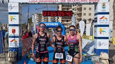 Pódium femenino Duatlón águilas