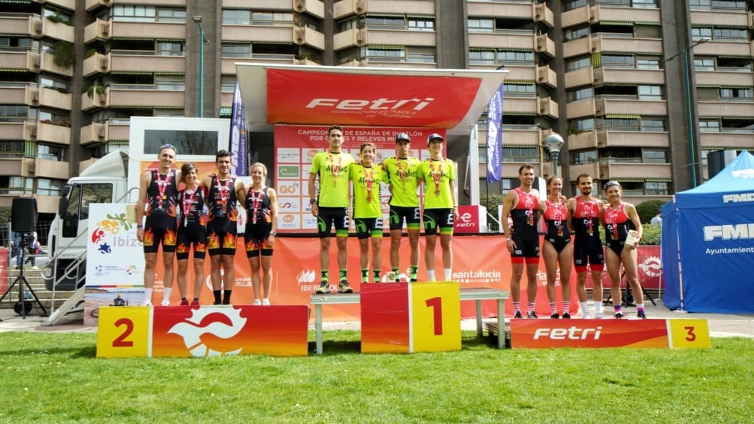 Marlins Triatlón Madrid gana el Campeonato de España de Duatlón Relevos Mixtos en Valladolid