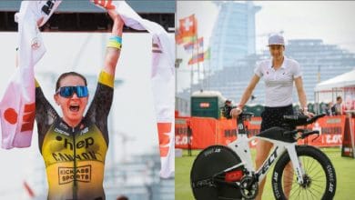 Laura Philipp e Daniela Ryf donano i loro premi IM 70.3 Dubai all'Ucraina