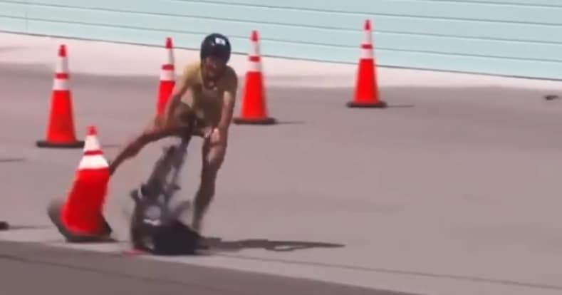 Dies war der Sturz von Sara Pérez bei der Challenge Miami