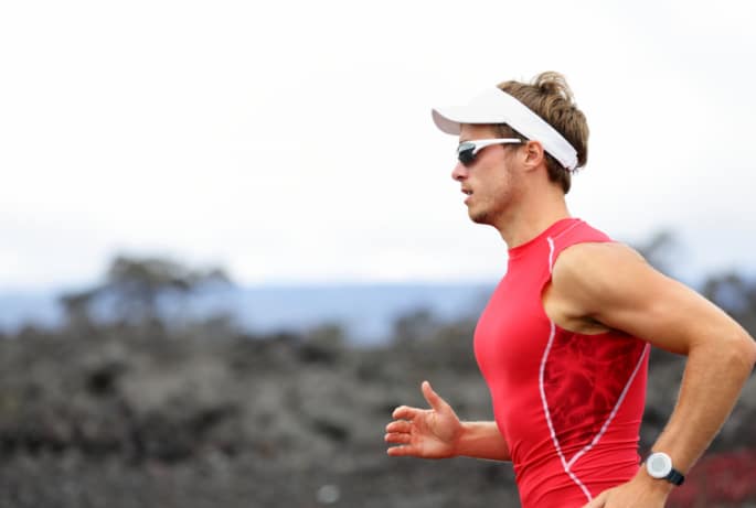 Clothing for the running sector of a triathlon