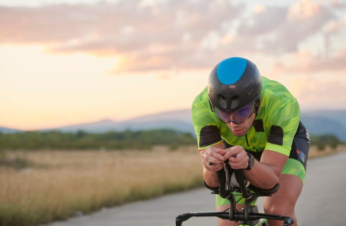 Clothing for the cycling sector of a triathlon