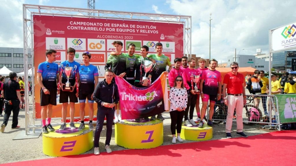 Podium Liga Masculina Clubes Duatlon FETRIAlcobendas