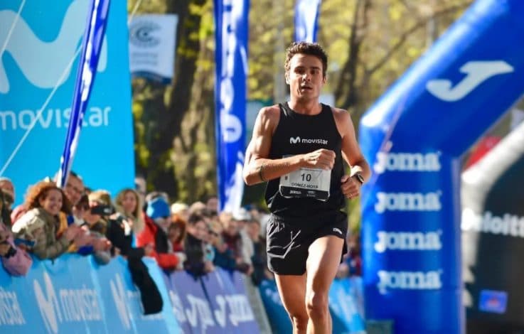 Javier Gómez Noya 1h03:38 in the Madrid half marathon, his personal best