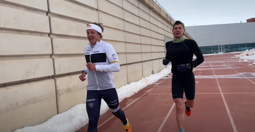 (Video) Entrenamiento para ST. George de Kristian Blummenfelt y Gustav Iden