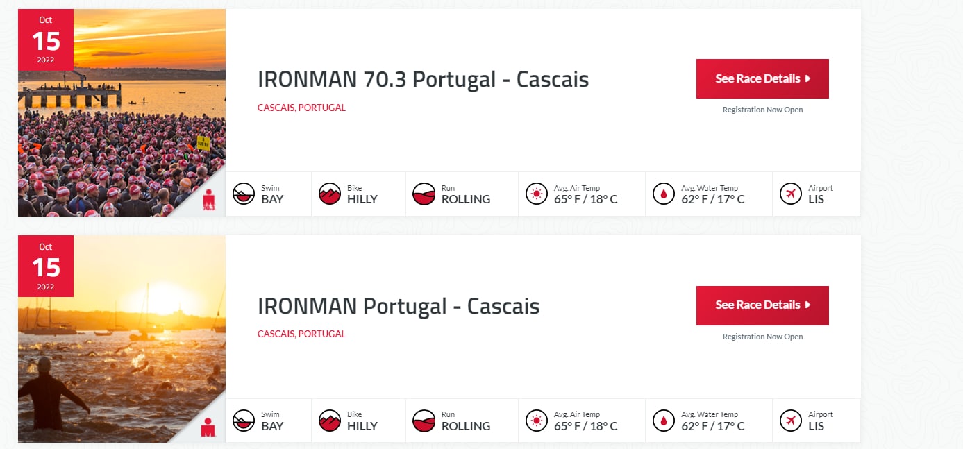 Fechas IRONMAN Portugal 2022