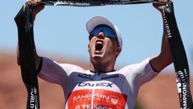 Kristian Blummenfelt winning the Ironman World Championship