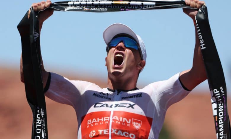 Kristian Blummenfelt ganando el mundial Ironman