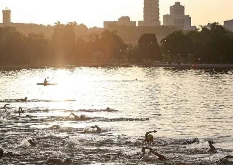 El lago de Casa de Campo, en excelentes condiciones para recibir al Gran triatlón Madrid