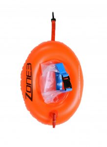 Boya zone3 donut swim buoy dry bag naranja