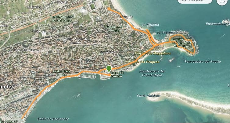 Circuito de ciclismo del Triatlón Ciudad de Santander