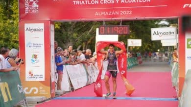 Laura Gómez and Kevin Tarek Viñuela champions of Spain of Triathlon Cros 2022 in Almazán